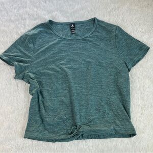 Velocity Short Sleeve Twist Front Top size L